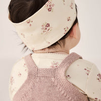 Organic Cotton Headband - Lauren Floral Tofu Childrens Headband from Jamie Kay USA