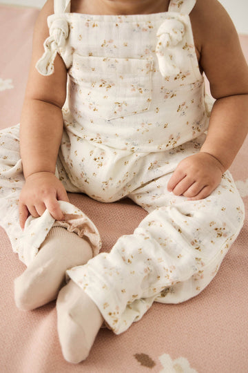 Organic Cotton Muslin River Onepiece - Nina Watercolour Floral Childrens Onepiece from Jamie Kay USA