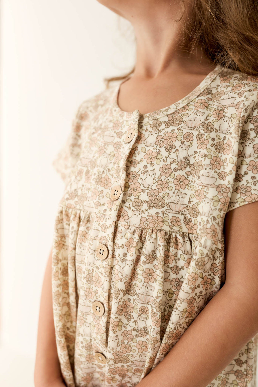 Organic Cotton Lola Dress - Kitty Chloe Childrens Dress from Jamie Kay USA