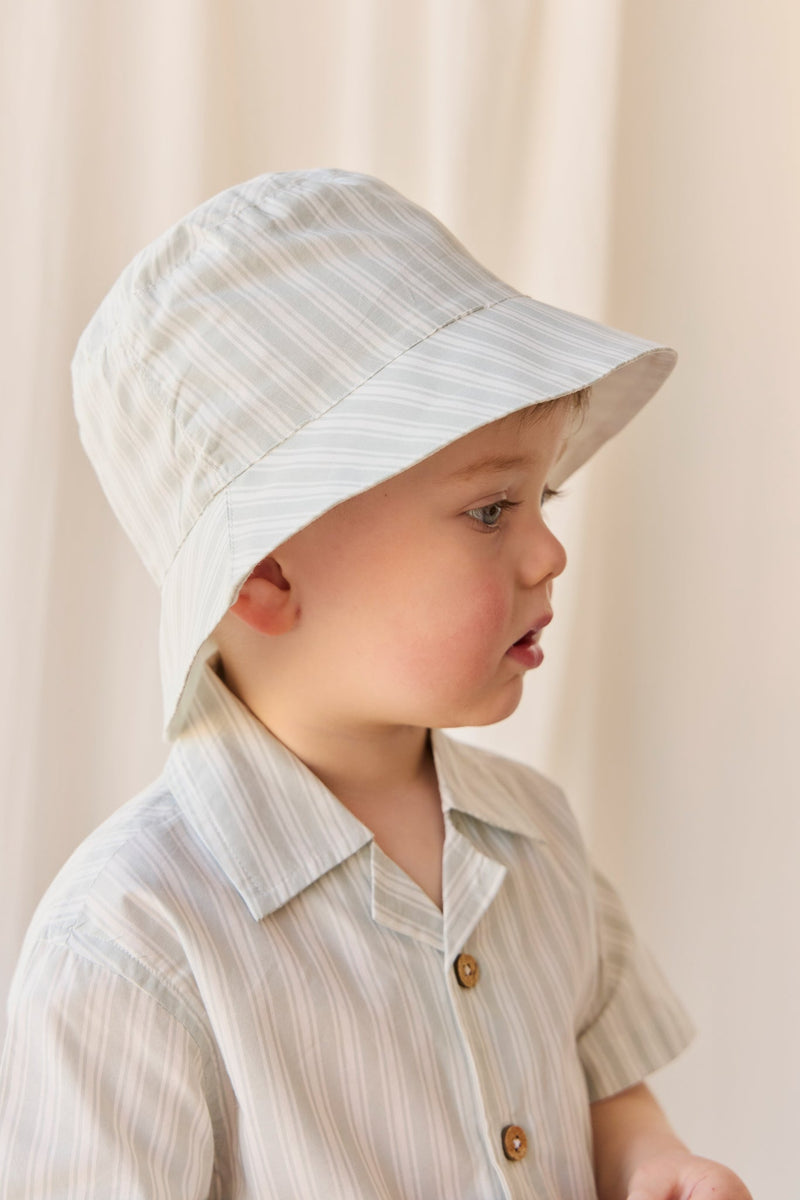Organic Cotton Bucket Hat - Variegated Stripe Shoreline – Jamie