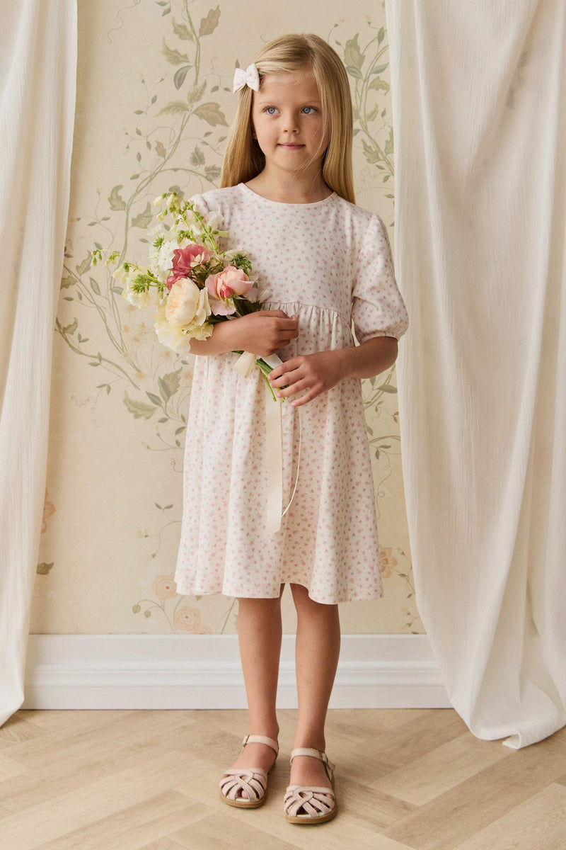 Organic Cotton Rosie Dress - Victoria Blush by Jamie Kay 6/12M Organic Cotton Rosie Dress - Victoria Blush by Jamie Kay 6/12M