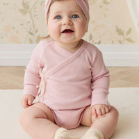 Organic Cotton Modal Marina Long Sleeve Bodysuit - Trinket Childrens Bodysuit from Jamie Kay USA