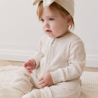 Organic Cotton Modal Frankie Onepiece - Oatmeal Marle Childrens Onepiece from Jamie Kay USA