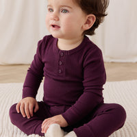Organic Cotton Modal Everyday Legging - Fig Childrens Legging from Jamie Kay USA