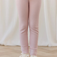 Organic Cotton Modal Everyday Legging - Rose Smoke Childrens Legging from Jamie Kay USA