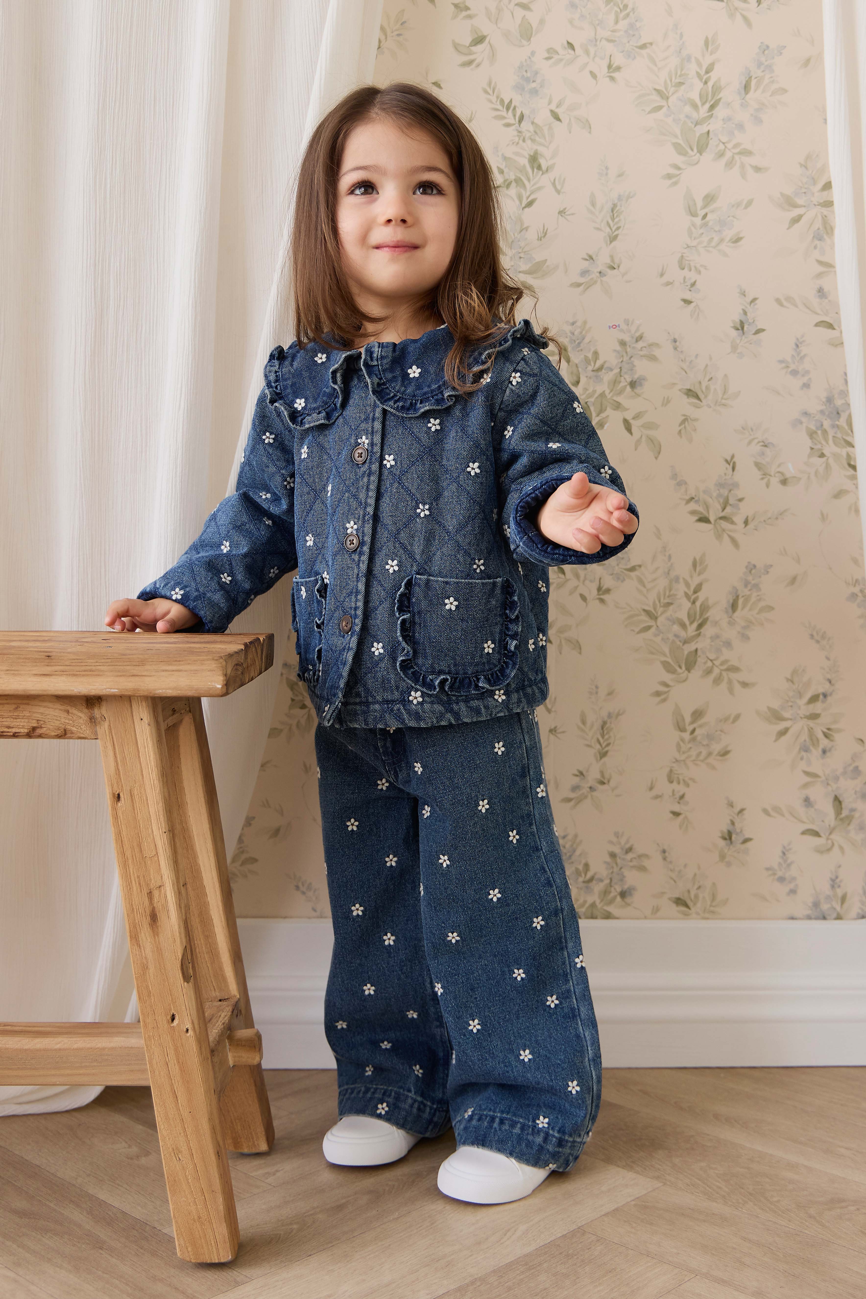 Amandine Pant-Josie Floral Denim – Jamie Kay USA
