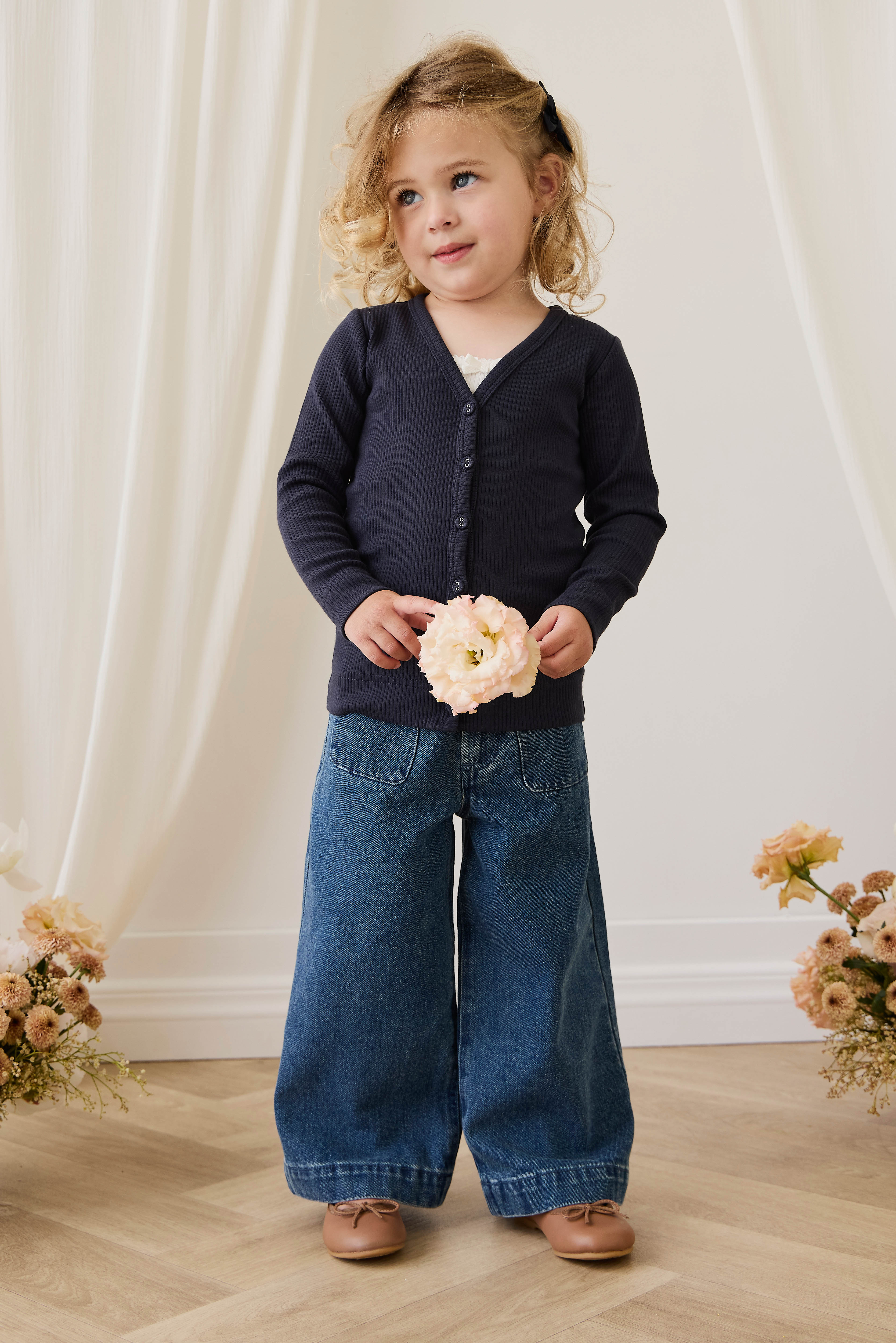 Organic Cotton Modal Cardigan - Eclipse – Jamie Kay USA