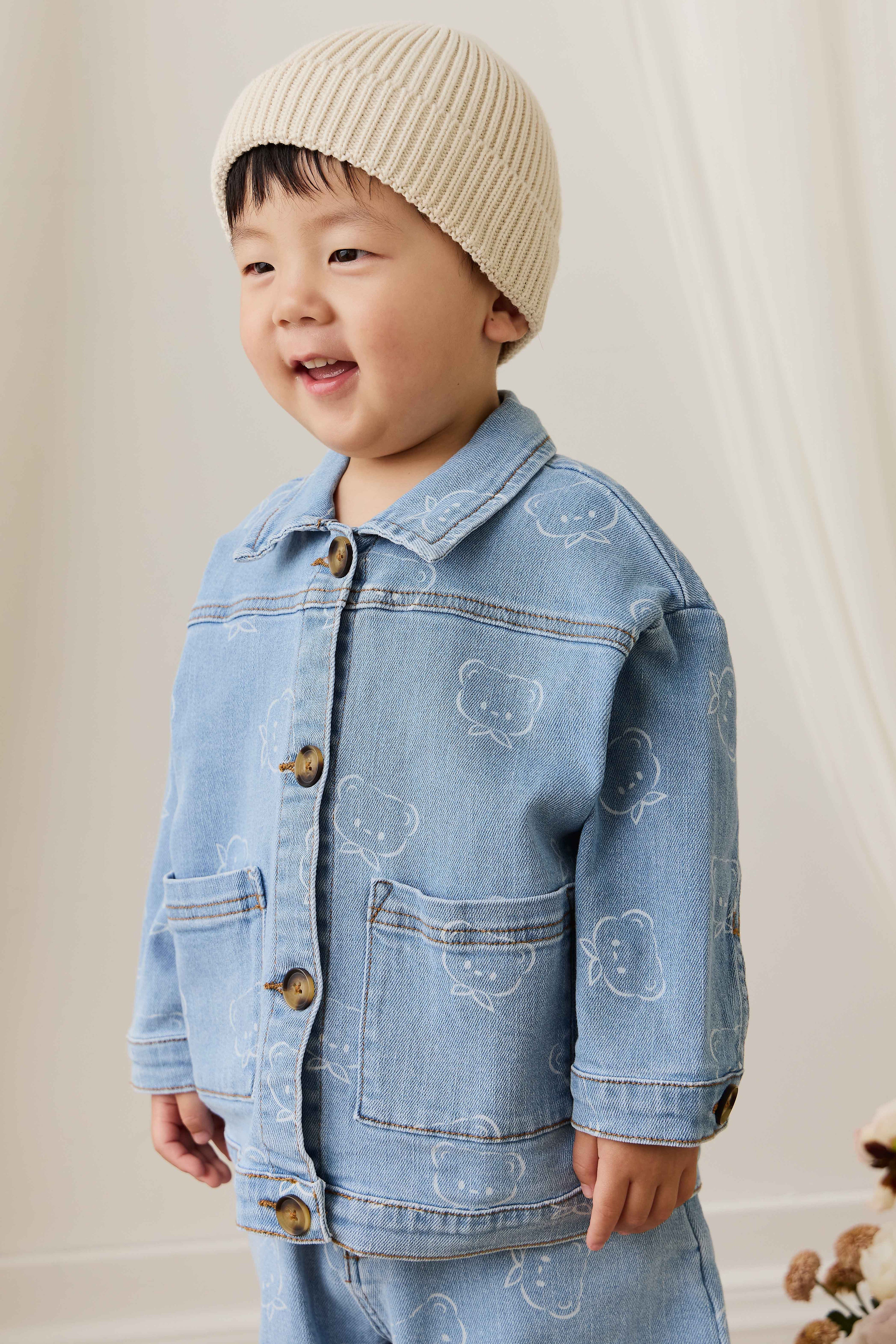 Axel Jacket - Bowie Bear Denim – Jamie Kay USA
