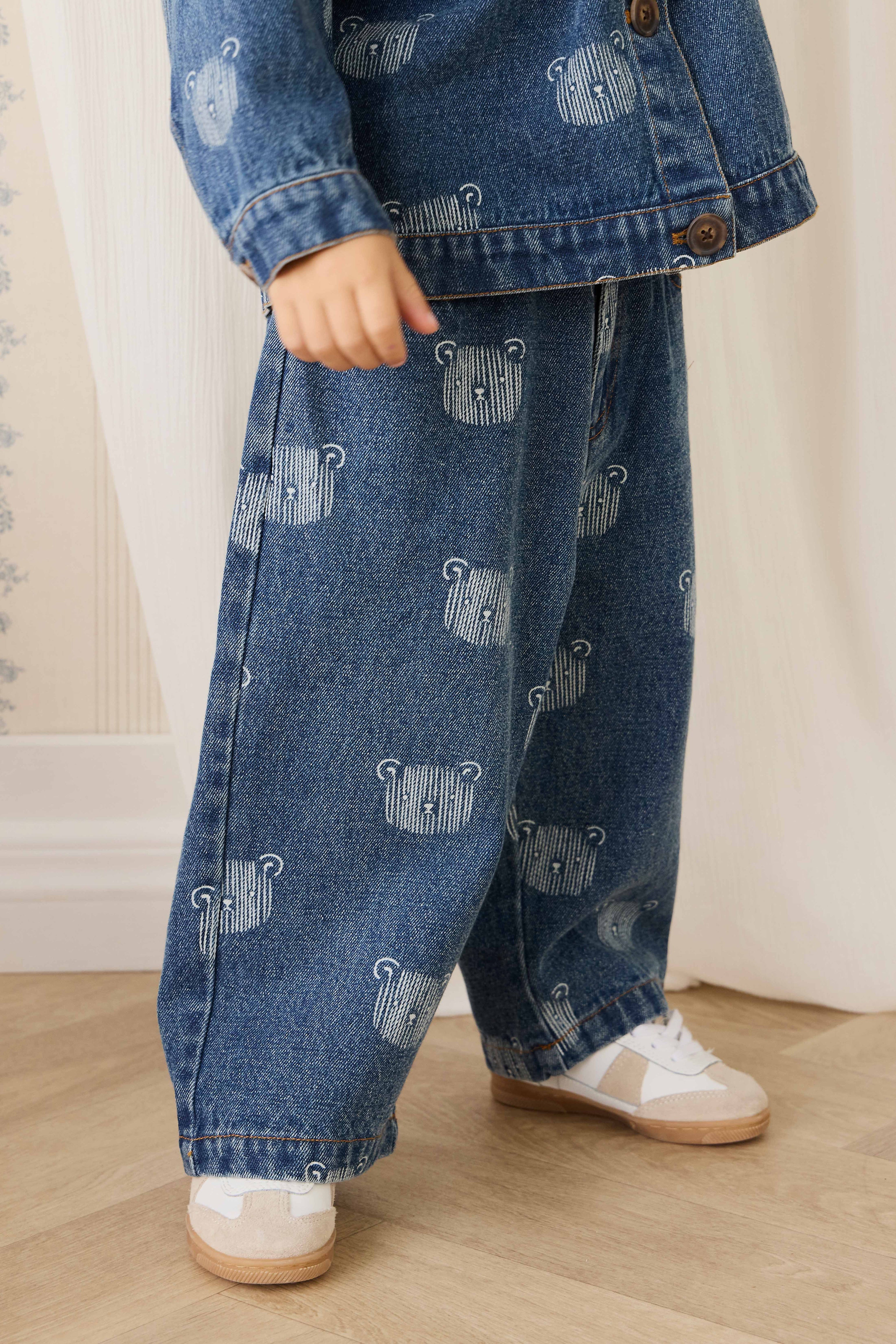 Linus Denim Pant - Teddy Face Denim – Jamie Kay USA