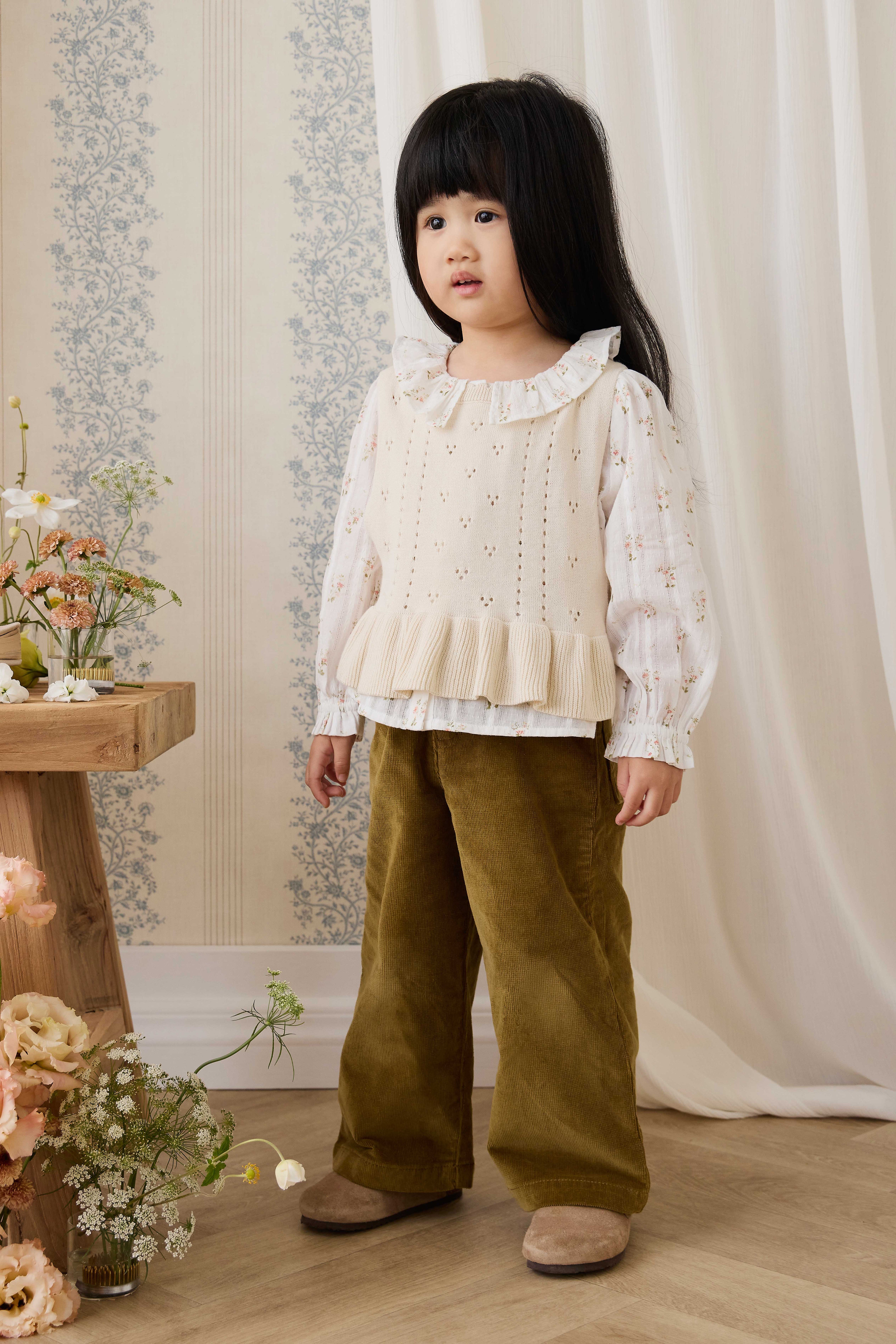 Organic Cotton Brynlee Top - Josepha Egret – Jamie Kay USA