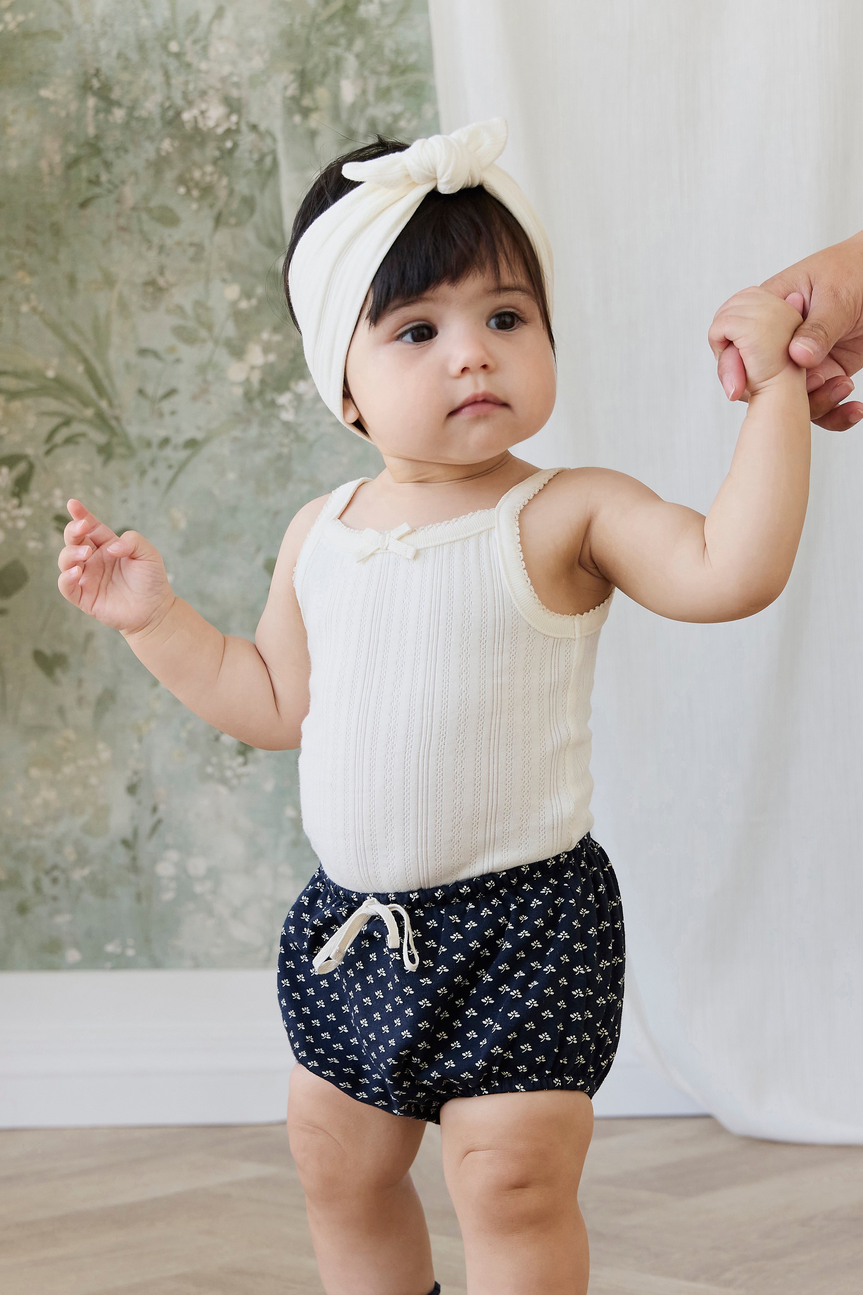 Organic Cotton Classic Bloomer - Lisa Petite Indigo – Jamie Kay USA