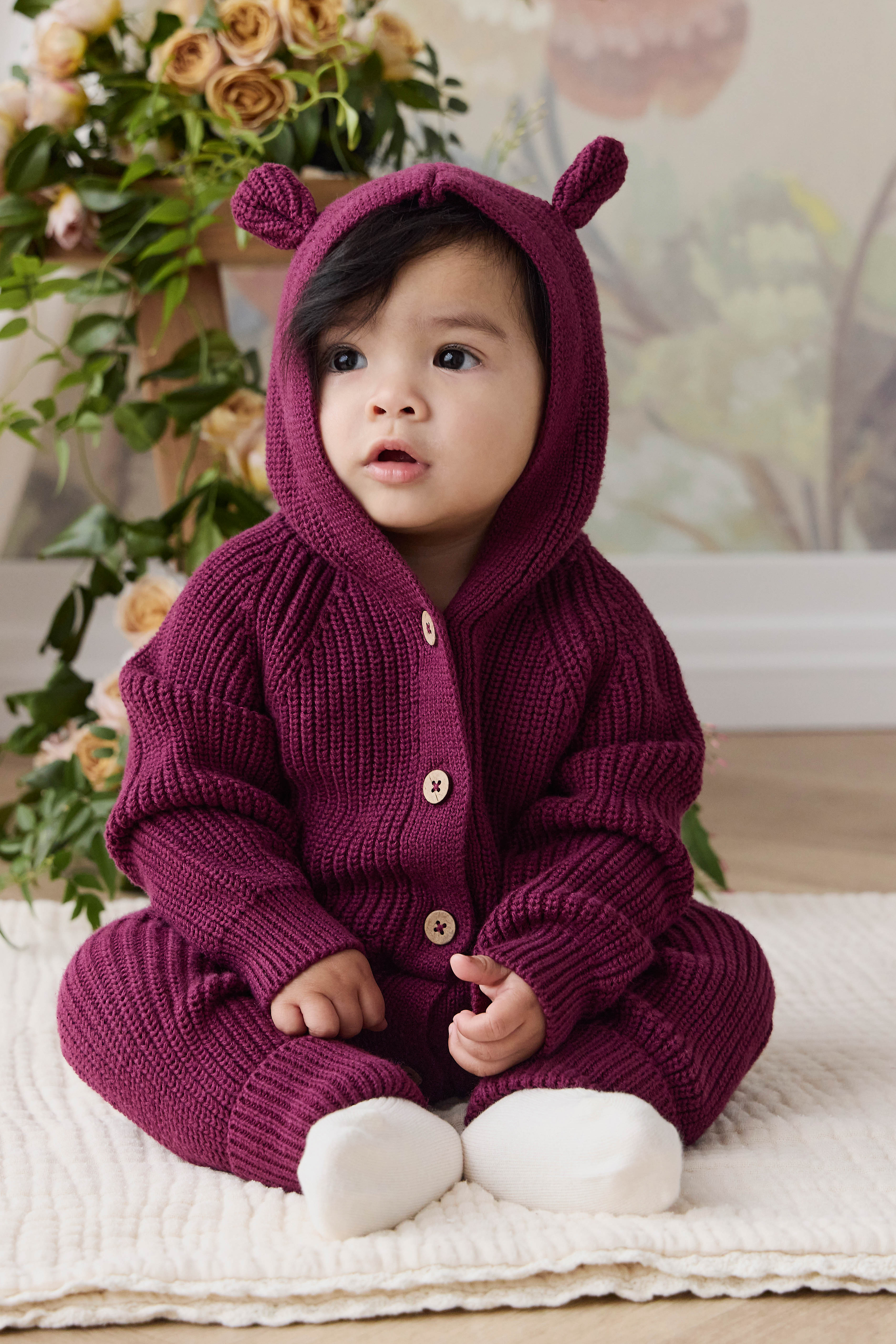 バーバリーキッズ　クマワンピース98センチ美品です♪ Bear Onepiece - Sweet Mulberry – Jamie Kay USA