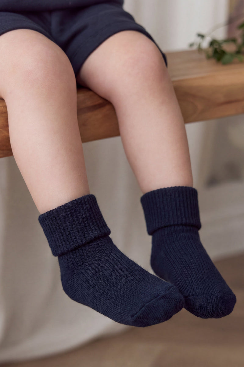 Classic Rib Sock - Navy – Jamie Kay USA