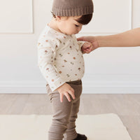 Organic Cotton Modal Legging - Brownie Marle Childrens Legging from Jamie Kay USA
