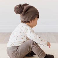 Organic Cotton Modal Legging - Brownie Marle Childrens Legging from Jamie Kay USA