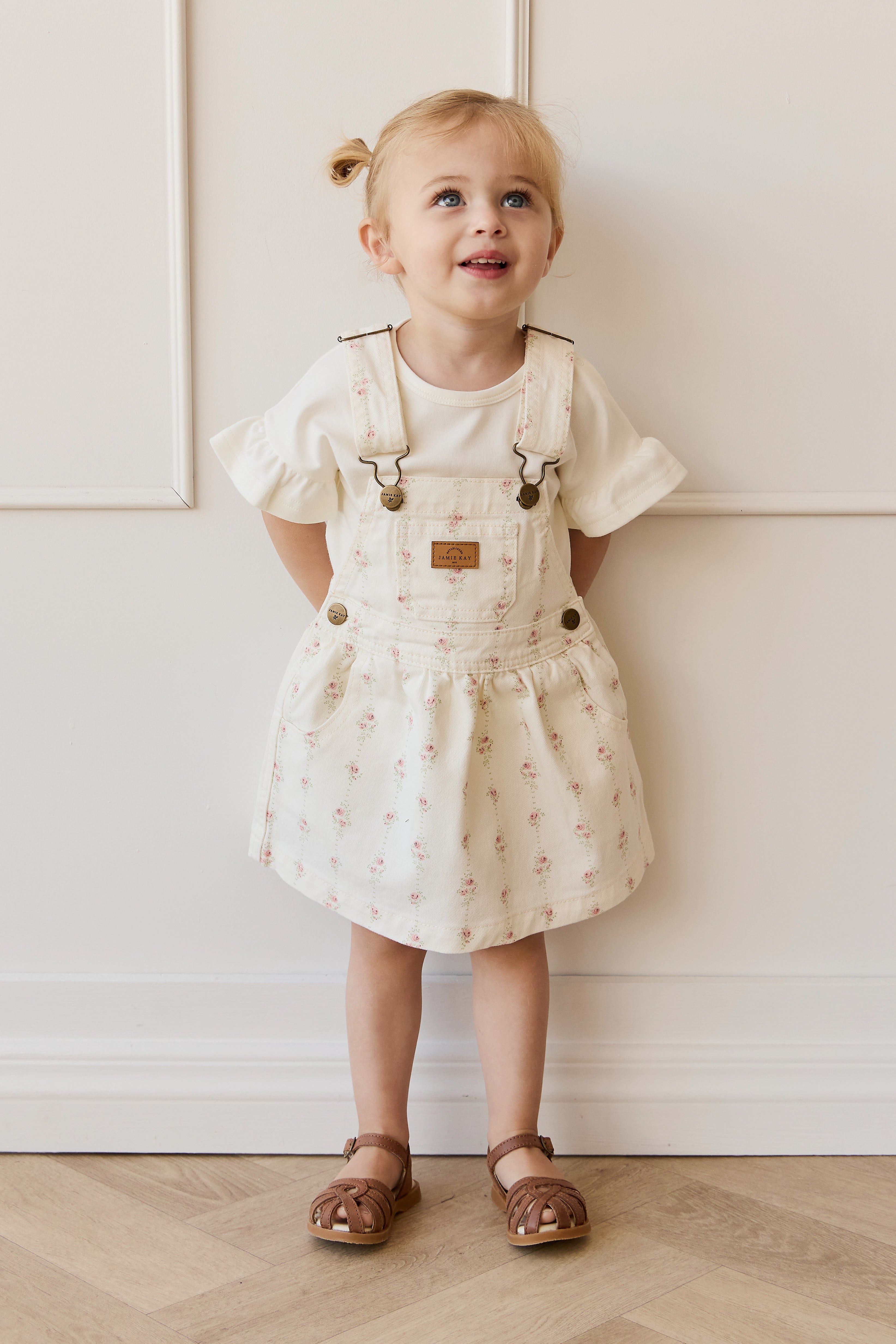 Norah Overall Dress - Rose Trail 5yr