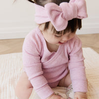 Organic Cotton Modal Lilian Headband - Orchid Marle Childrens Headband from Jamie Kay USA