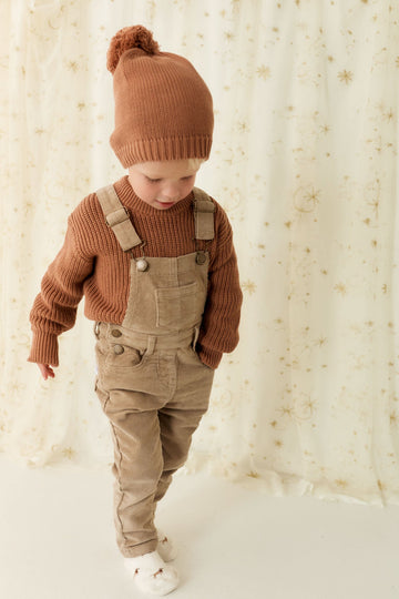 Jordie Cord Overall - Vintage Taupe Childrens Overall from Jamie Kay USA