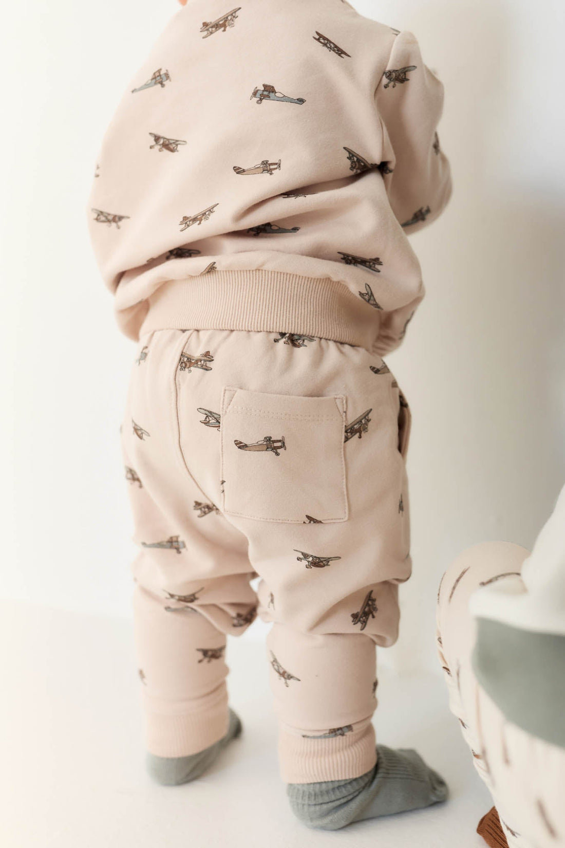 Organic Cotton Jalen Track Pant - Avion Large Shell Childrens Pant from Jamie Kay USA