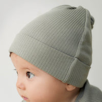 Organic Cotton Modal Knot Beanie - Milford Sound Childrens Hat from Jamie Kay USA