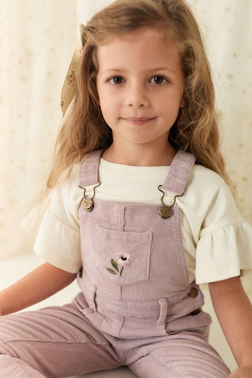 Jordie Cord Overall - Heather Haze Petite Goldie Childrens Overall from Jamie Kay USA