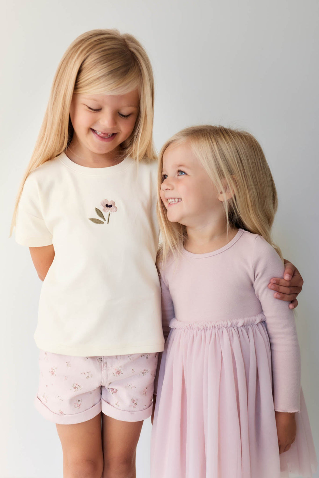 Pima Cotton Mimi Top - Parchment Petite Goldie Childrens Top from Jamie Kay USA