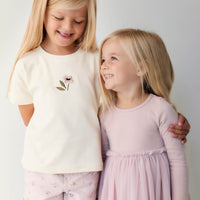 Grace Short - Petite Fleur Violet Childrens Short from Jamie Kay USA