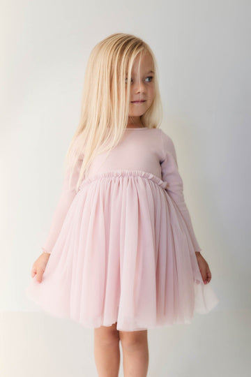 Anna Tulle Dress - Heather Haze Childrens Dress from Jamie Kay USA