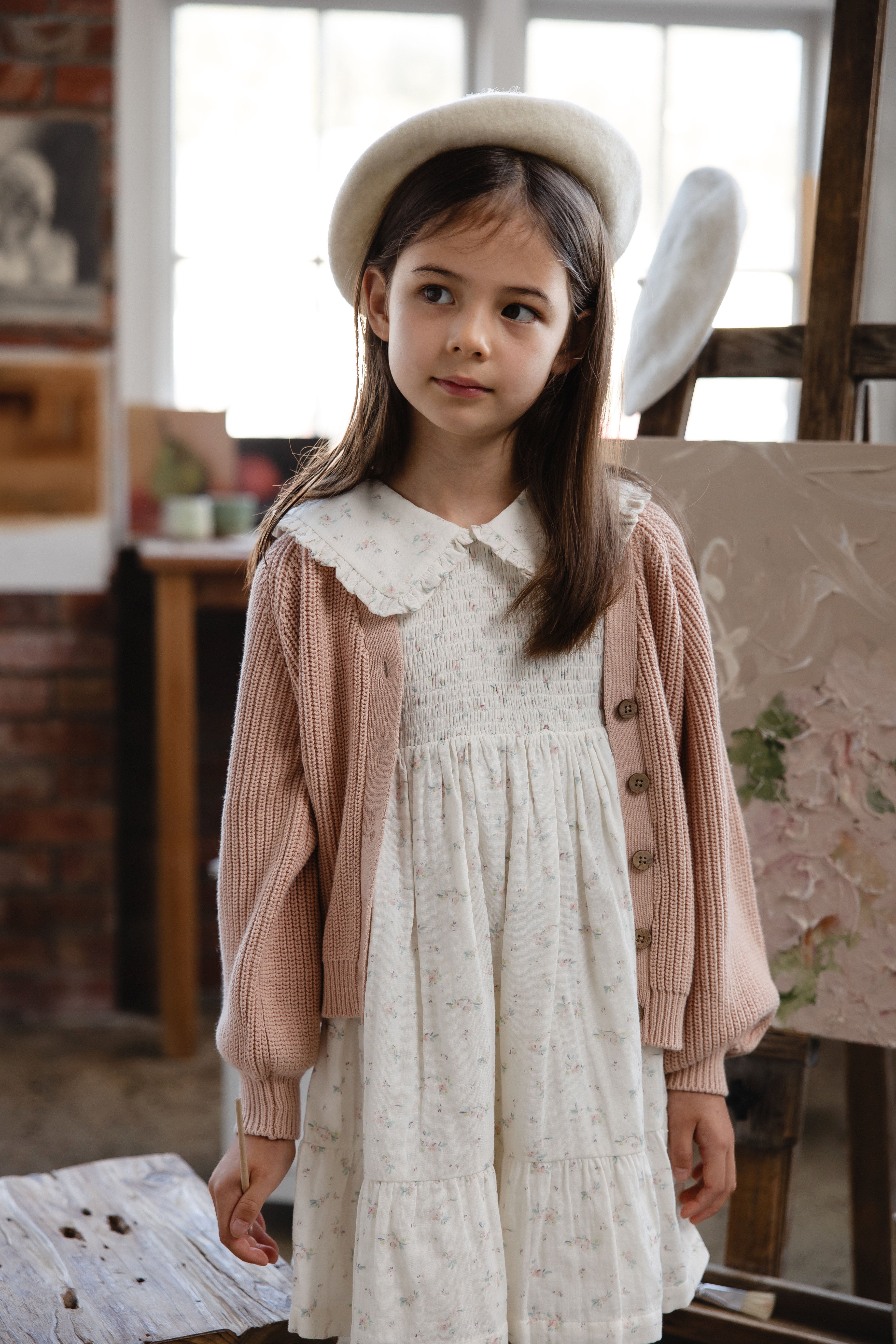 Organic Cotton Muslin Christabel Dress - Solange Snow – Jamie Kay USA