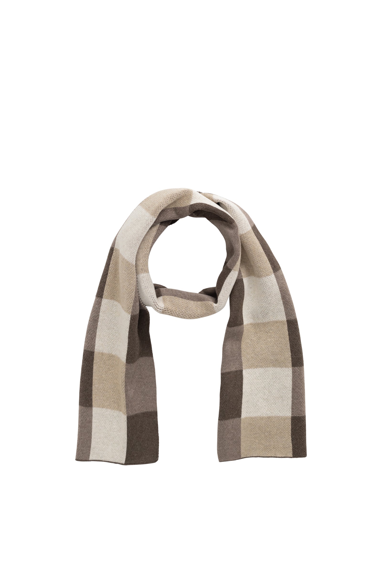 Checkered Scarf - Brioche – Jamie Kay USA