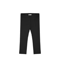 Organic Cotton Modal Everyday Legging - Ebony Childrens Legging from Jamie Kay USA