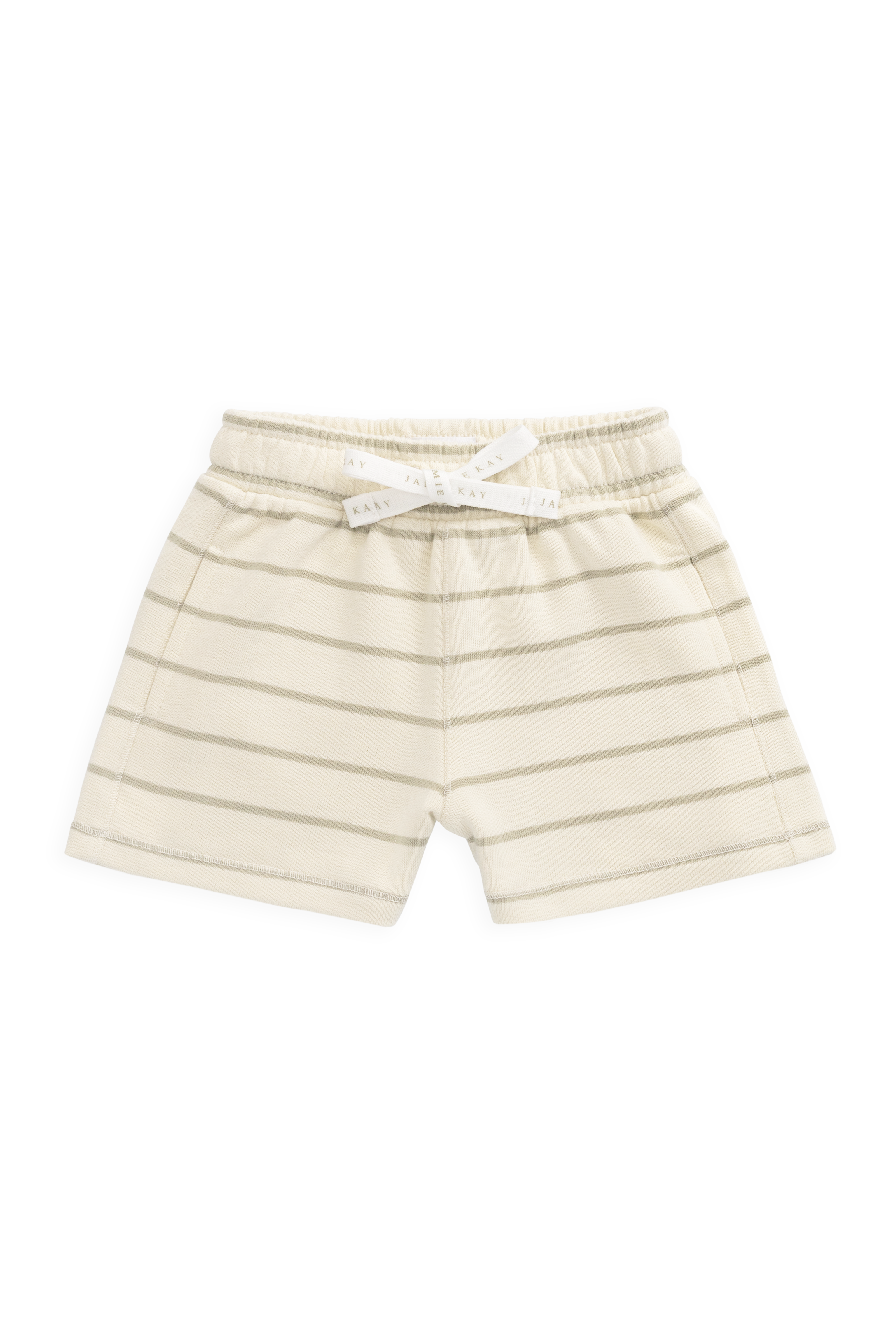 Organic Cotton Jalen Short - Horizon Stripe Lichen/Cloud – Jamie