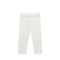 Organic Cotton Modal Everyday Legging - Oatmeal Marle Childrens Legging from Jamie Kay USA