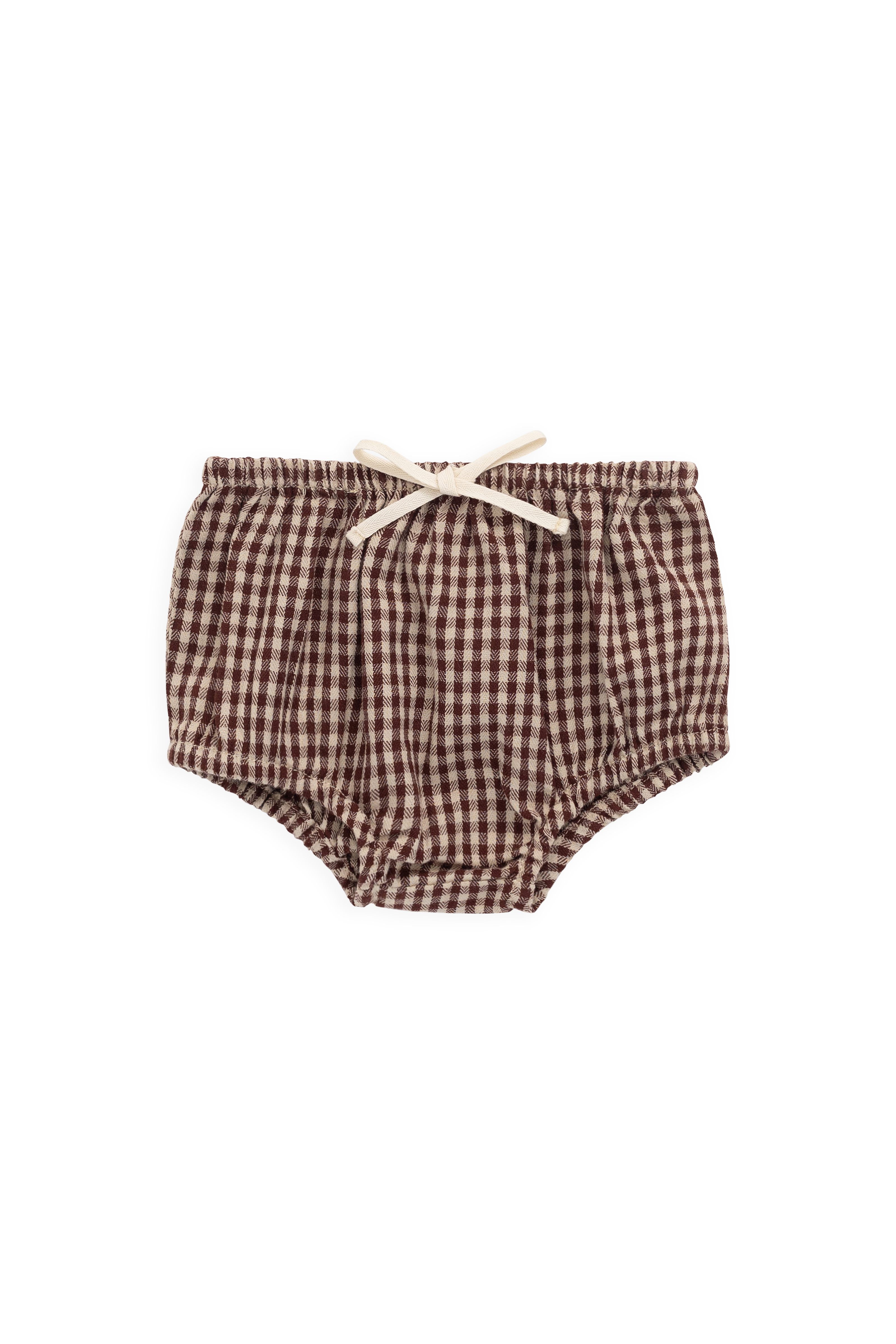 Organic Cotton Gabriel Bloomer-Cinnamon Gingham – Jamie Kay USA