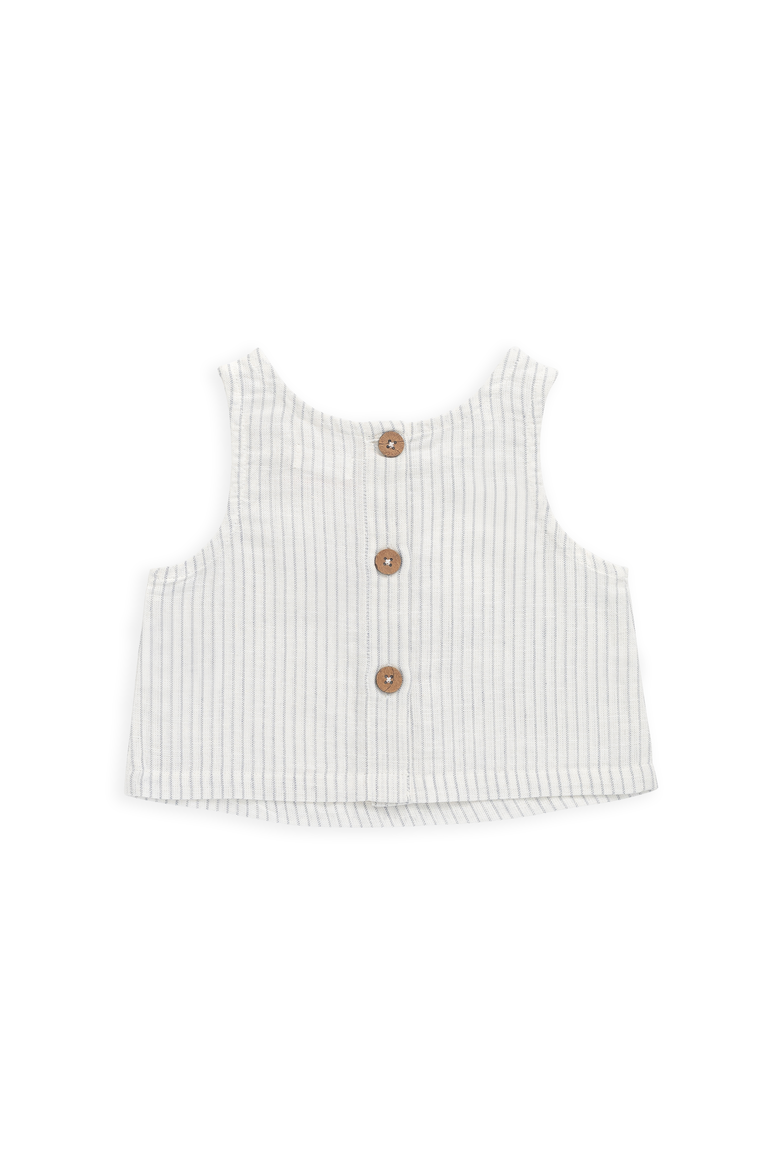 Organic Cotton Winslow Top-Mini Pinstripe Parchment / Dawn – Jamie
