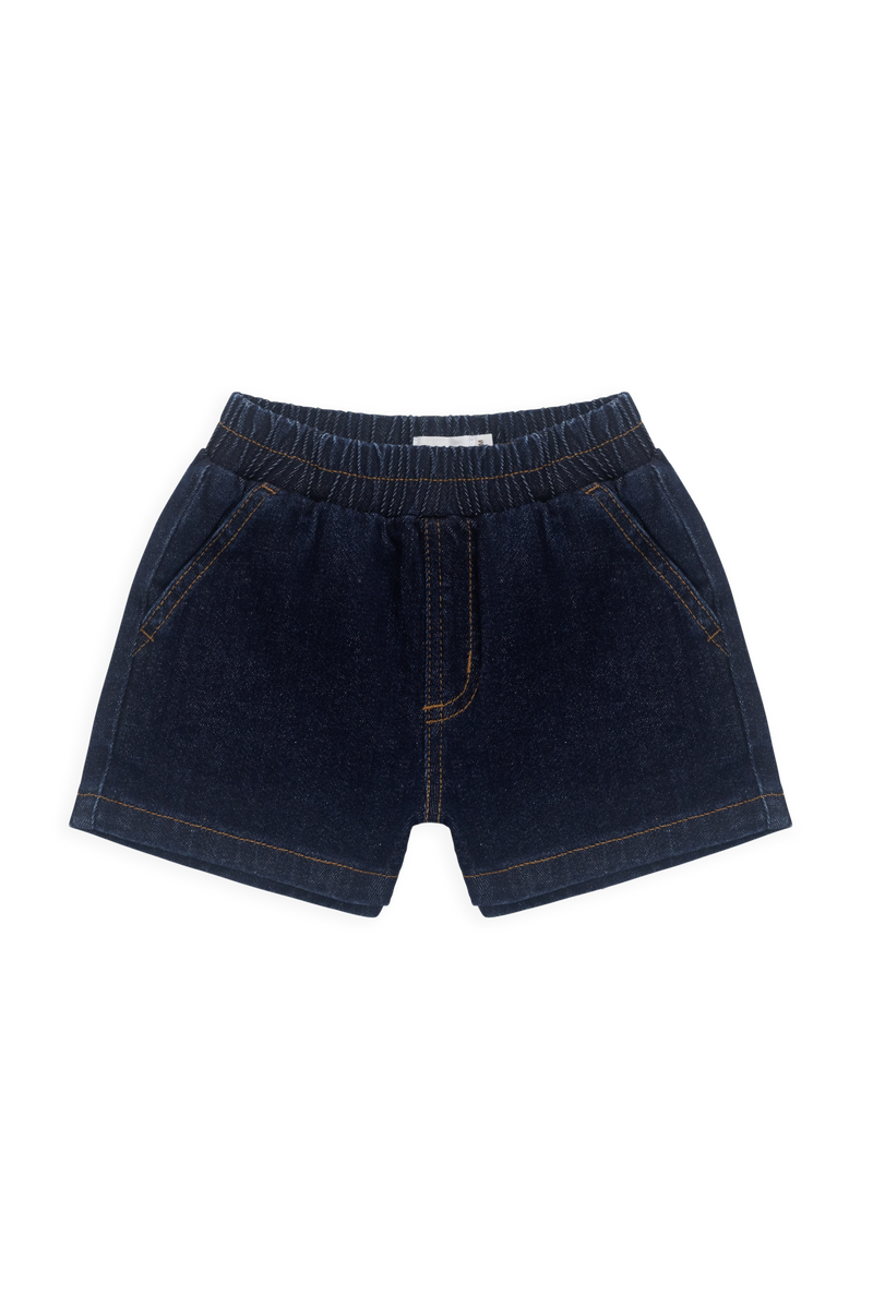 Reid Denim Short-Mid Indigo Denim – Jamie Kay USA