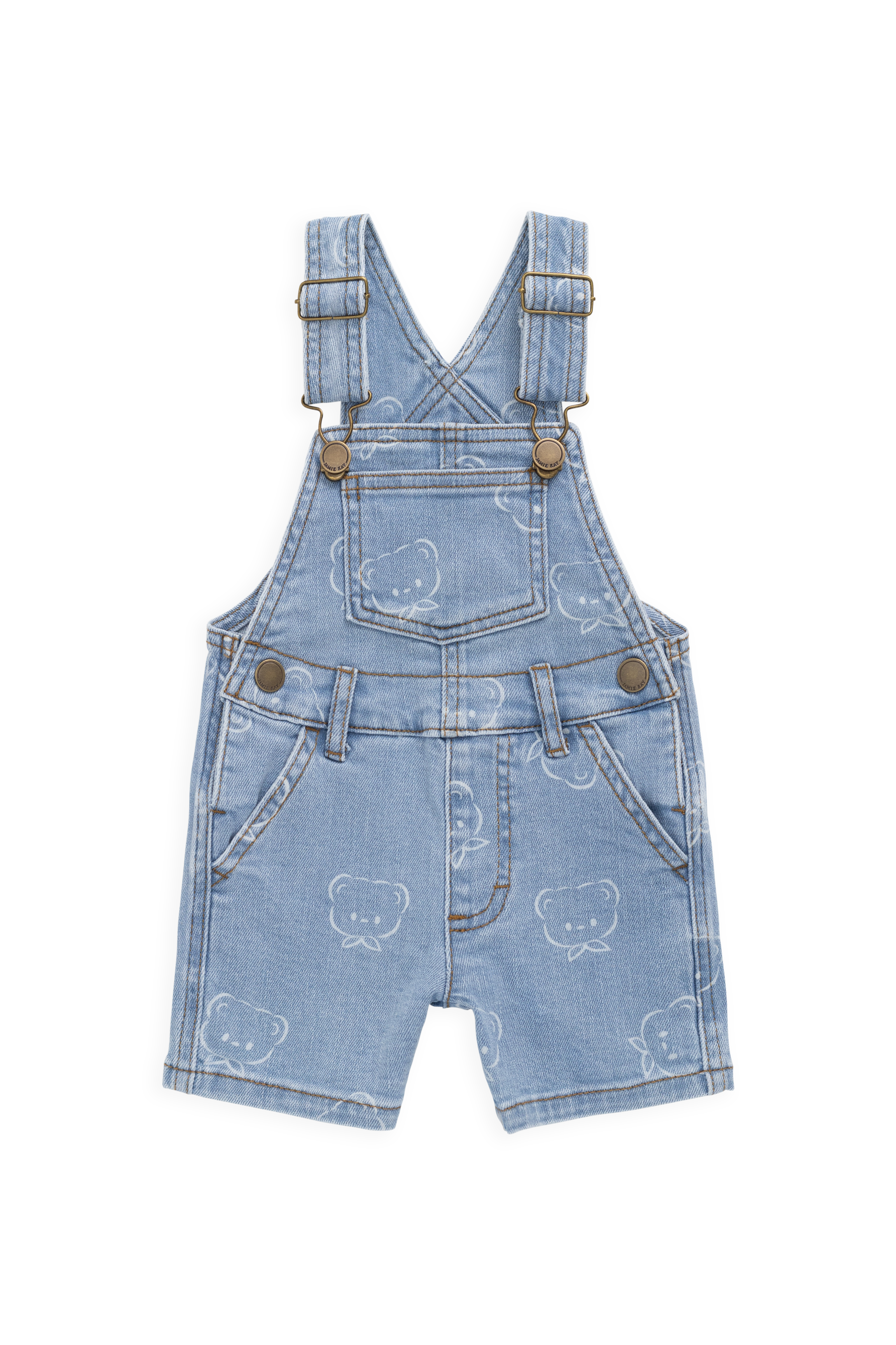 Fenix Short Overalls - Bowie Bear Denim – Jamie Kay USA