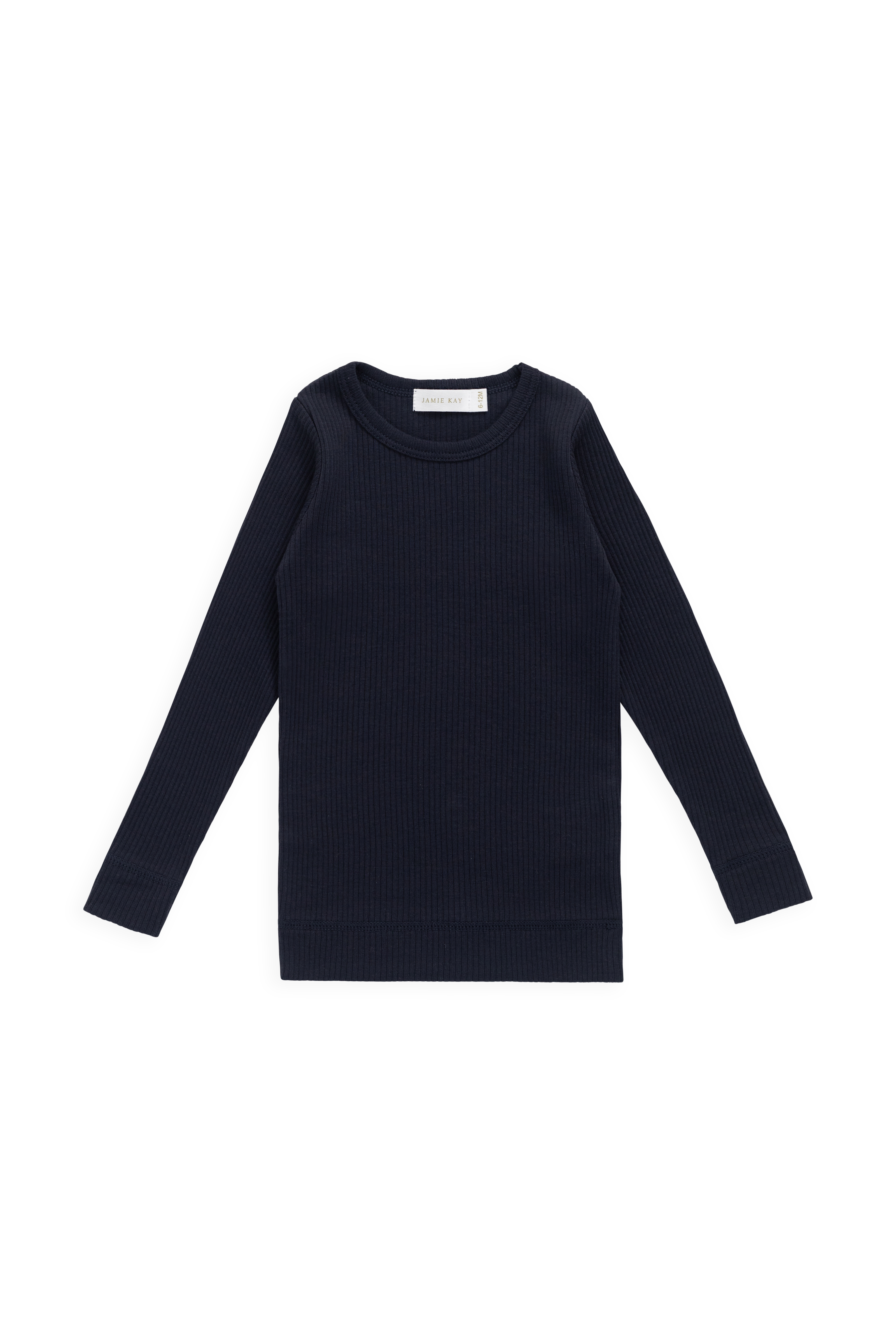 トップス Organic Cotton Pigment (khaki) ovy kaja Organic Cotton Modal Marina Long Sleeve Top - Eclipse – Jamie Kay USA