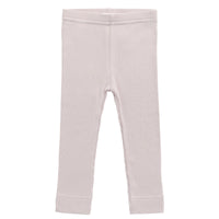 Organic Cotton Modal Everyday Legging - Violet Tint Childrens Legging from Jamie Kay USA