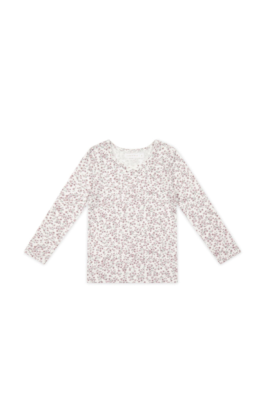 Organic Cotton Long Sleeve Top - Posy Floral Childrens Top from Jamie Kay USA