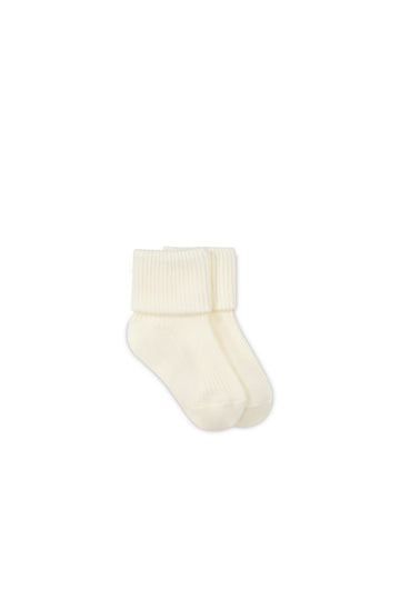 Eli Sock - Parchment Childrens Sock from Jamie Kay USA