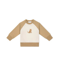 Organic Cotton Tao Sweatshirt - Bronzed Leopard Childrens Sweatshirt from Jamie Kay USA