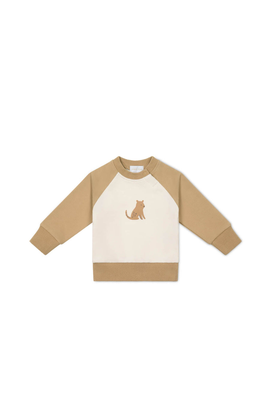 Organic Cotton Tao Sweatshirt - Bronzed Leopard Childrens Sweatshirt from Jamie Kay USA
