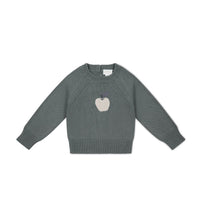 Ethan Jumper - Smoke Apple Childrens Jumper from Jamie Kay USA