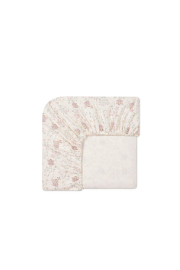 Organic Cotton Cot Sheet - Fairy Willow Childrens Cot Sheet from Jamie Kay USA