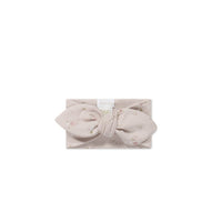 Organic Cotton Fine Rib Headband - Petite Fleur Violet Childrens Headband from Jamie Kay USA