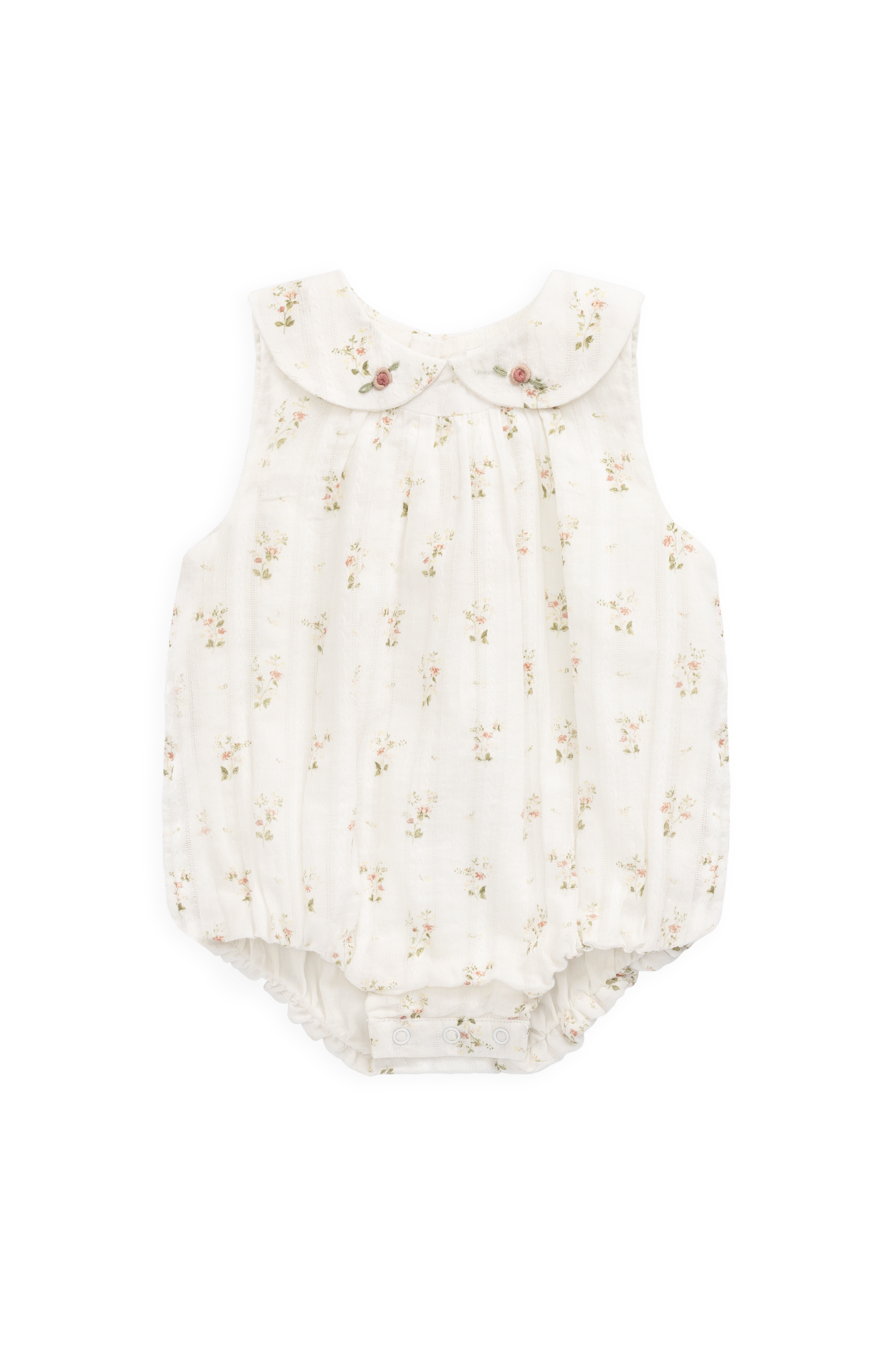 Organic Cotton Brynlee Playsuit - Josepha Egret – Jamie Kay USA