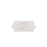 Organic Cotton Modal Lilian Headband - Milk Childrens Headband from Jamie Kay USA
