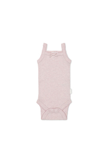 Organic Cotton Modal Singlet Bodysuit - Violet Marle Childrens Bodysuit from Jamie Kay USA