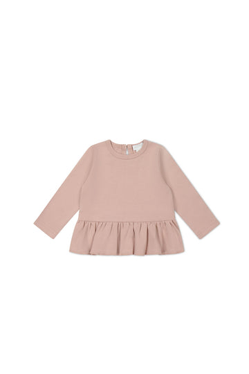 Pima Cotton Bailey Top - Dusky Rose Childrens Top from Jamie Kay USA